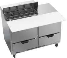 Beverage-Air - 48" Sandwich Prep Table w/ 4 Drawers & 17" Cutting Board - SPED48HC-08C-4