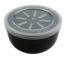 G.E.T - Eco-Takeouts 16 oz Black/Clear Polypropylene Soup Container (12 Per Case) - EC-24-2X-BK/CL