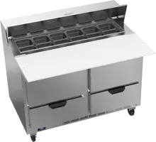 Beverage-Air - 48" Sandwich Prep Table w/ 4 Drawers & 17" Cutting Board - SPED48HC-12C-4