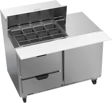 Beverage-Air - 48" Mega Top Sandwich Prep Table w/ 2 Drawers & 1 Door - SPED48HC-12M-2