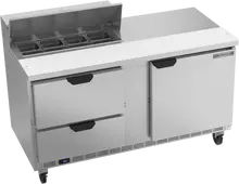 Beverage-Air - 60" Sandwich Prep Table w/ 2 Drawers & 1 Door - SPED60HC-08-2