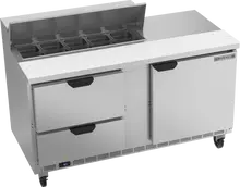 Beverage-Air - 60" Sandwich Prep Table w/ 2 Drawers & 1 Door - SPED60HC-10-2