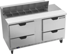 Beverage-Air - 60" Sandwich Prep Table w/ 4 Drawers - SPED60HC-12-4