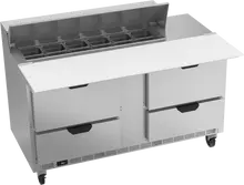 Beverage-Air - 60" Sandwich Prep Table w/ 4 Drawers - SPED60HC-12C-4