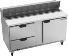 Beverage-Air - 60" Sandwich Prep Table w/ 2 Drawers & 1 Door - SPED60HC-16-2