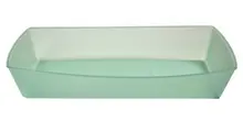 G.E.T - Eco-Takeouts 6" x 4" Jade Polypropylene Rectangular Food Tray (48 Per Case) - EC-33-1-CL