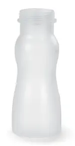 G.E.T - 16 oz Frosted Clear Polycarbonate Salad Dressing Bottle (12 Per Case) - SDB-16-PC-B