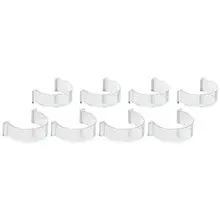 G.E.T - Clear Plain Salad Dressing Bottle Clips (12 Per Case) - CLIPS-PLAIN-PC-CL