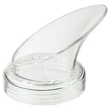 G.E.T - Large Clear Juice Salad Dressing Lid for SDB-16 & SDB-32 (12 Per Case) - Lar.PourCL