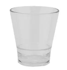 G.E.T - Revo 9 oz SAN Plastic Stackable Taster Glass (24 Per Case) - S-9-CL