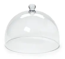 G.E.T - Madison Avenue 12.25" Clear Polycarbonate Dome Cover (4 Per Case) - CO-1290-CL