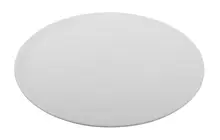 G.E.T - Madison Avenue 14" American White Round Melamine Display Tray W/ Screw Hole (12 Per Case) - ML-1401-AW