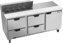 Beverage-Air - 72" Sandwich Prep Table w/ 4 Drawers & 1 Door - SPED72HC-10-4