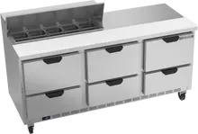 Beverage-Air - 72" Sandwich Prep Table w/ 6 Drawers - SPED72HC-10-6