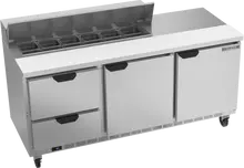 Beverage-Air - 72" Sandwich Prep Table w/ 2 Drawers & 2 Doors - SPED72HC-12-2