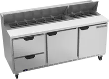 Beverage-Air - 72" Sandwich Prep Table w/ 2 Drawers & 2 Doors - SPED72HC-18-2
