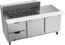 Beverage-Air - 72" Mega Top Sandwich Prep Table w/ 2 Drawers & 2 Doors - SPED72HC-18M-2