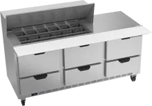 Beverage-Air - 72" Mega Top Sandwich Prep Table w/ 6 Drawers - SPED72HC-18M-6
