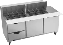 Beverage-Air - 72" Mega Top Sandwich Prep Table w/ 2 Drawers & 2 Doors - SPED72HC-24M-2