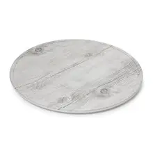 G.E.T - Madison Avenue 13.5" White Birch Wood Round Melamine Display Board (6 Per Case) - SB-1300-WBW