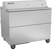 Beverage-Air - 49" Stainless Steel Forced Air Dual Access Milk Cooler - STF49HC-1-S