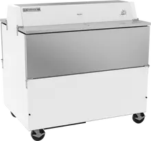 Beverage-Air - 49" White Forced Air Dual Access Milk Cooler - STF49HC-1-W