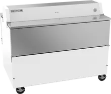 Beverage-Air - 58" White Forced Air Dual Access Milk Cooler - STF58HC-1-W