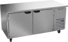 Beverage-Air - 67" Mobile Undercounter Freezer w/ 2 Solid Swing Doors - UCF67AHC