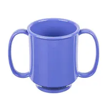 G.E.T - Healthcare 8 oz Peacock Blue Two Handle Mug (24 Per Case) - SN-103-PB