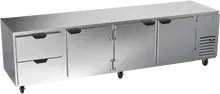 Beverage-Air - 119" Mobile Undercounter Refrigerator w/ 3 Solid Swing Doors & 2 Drawers - UCRD119AHC-2