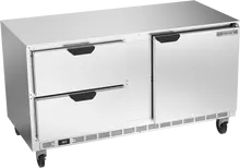 Beverage-Air - 60" Mobile Undercounter Refrigerator w/ 1 Solid Swing Door & 2 Drawers - UCRD60AHC-2