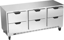 Beverage-Air - 72" Mobile Undercounter Refrigerator w/ 6 Drawers - UCRD72AHC-6