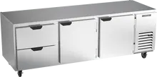 Beverage-Air - 93" Mobile Undercounter Refrigerator w/ 2 Solid Swing Doors & 2 Drawers - UCRD93AHC-2