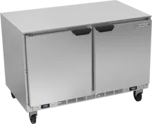Beverage-Air - 48" Mobile Undercounter Refrigerator/Freezer w/ 2 Solid Swing Doors - UCRF48AHC