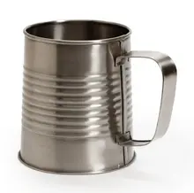 G.E.T - Metal Barware 28 oz Stainless Steel Mug W/ Handle (12 Per Case) - MM-28-SS
