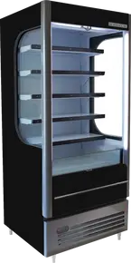 Beverage-Air - 35" VueMax Black Open Air Merchandiser - VMHC-12-1-B