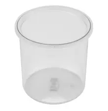 G.E.T - 86.4 oz Clear SAN Plastic Round Crock W/ Lid (12 Per Case) - CR-0270-CL