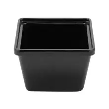 G.E.T - 28 oz Black Melamine Square Crock (12 Per Case) - ML-148-BK