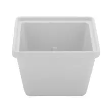 G.E.T - 28 oz White Melamine Square Crock (12 Per Case) - ML-148-W
