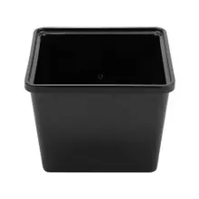 G.E.T - 64 oz Black Melamine Square Crock (6 Per Case) - ML-149-BK