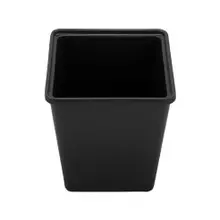 G.E.T - 96 oz Black Melamine Square Crock (6 Per Case) - ML-150-BK
