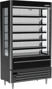 Beverage-Air - 47" VueMax Black Open Air Slim Merchandiser - VMHCSL-18-1-B