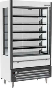Beverage-Air - 47" VueMax White Open Air Slim Merchandiser - VMHCSL-18-1-W
