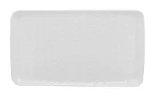 G.E.T - Coralline 12" x 7" White Rectangular Platter (12 Per Case) - CS-1270-CN-W