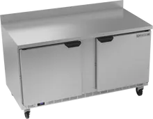 Beverage-Air - 60" Mobile Worktop Freezer w/ 2 Solid Swing Doors - WTF60AHC