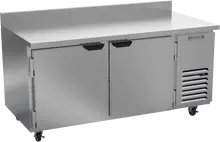 Beverage-Air - 67" Mobile Worktop Freezer w/ 2 Solid Swing Doors - WTF67AHC