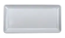 G.E.T - Midtown 15" x 7.5" White Rectangular Coupe Platter (12 Per Case) - CS-1575-W