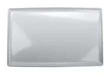 G.E.T - Midtown 18" x 11" White Rectangular Coupe Platter (3 Per Case) - CS-1812-W