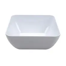 G.E.T - Midtown 32 oz White Square Entree Salad Bowl (12 Per Case) - CS-320-W