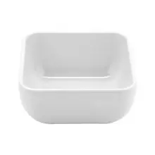 G.E.T - Midtown 16 oz White Square Bowl (12 Per Case) - CS-4722-W